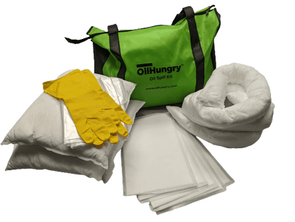 Emergency Oil Spill Kit - 3.87 Gallons with Anti - Drip Technology for Quick Cleanup - OilHungry