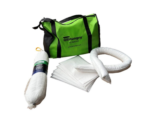 Oil Spill kit Bag (4.6 Gallon Bag) For Boats. Anti Drip Technology. - OilHungry